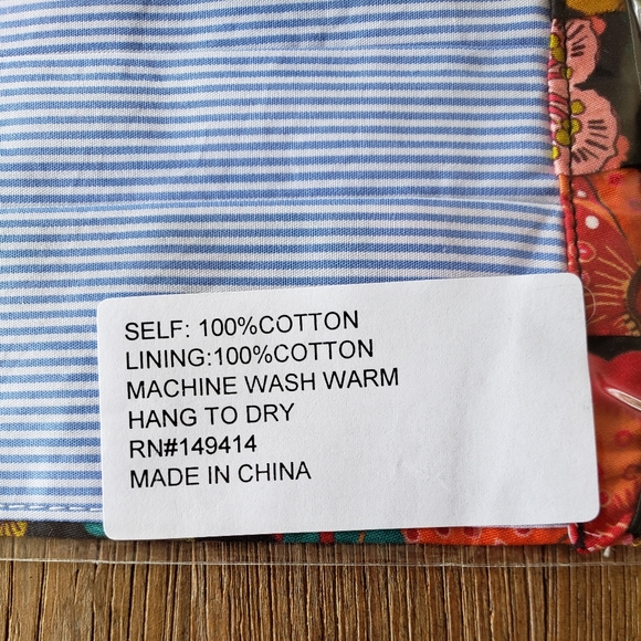 Johnny Was Floral Cotton Face Mask - Picture 6 of 8